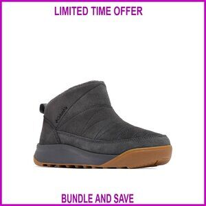 Insulated Shorty Boots with Faux Fur Interior and Thermal-Reflective Lining